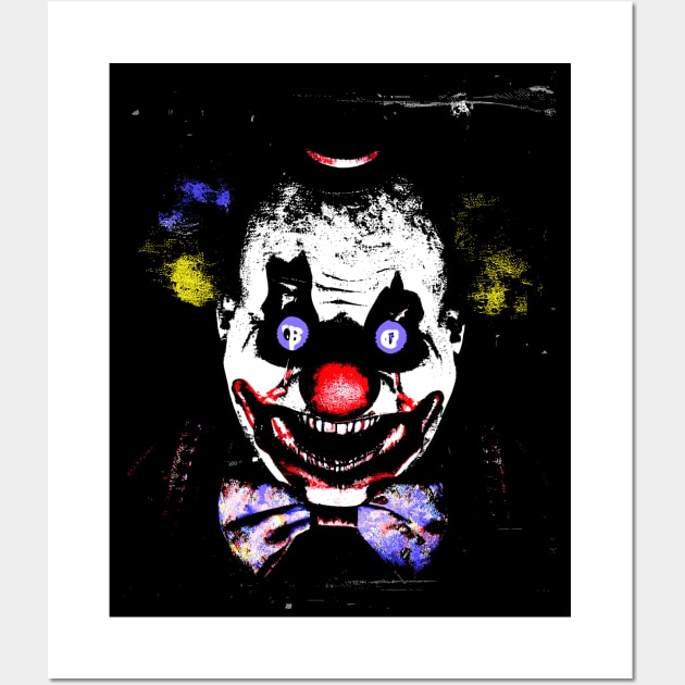 Evil Clown Wall Art by podtuts